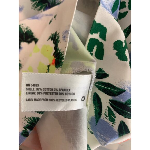 Gap Designed & Crafted Womens Whte Floral Dress 6  Sleeveless - Picture 5 of 6